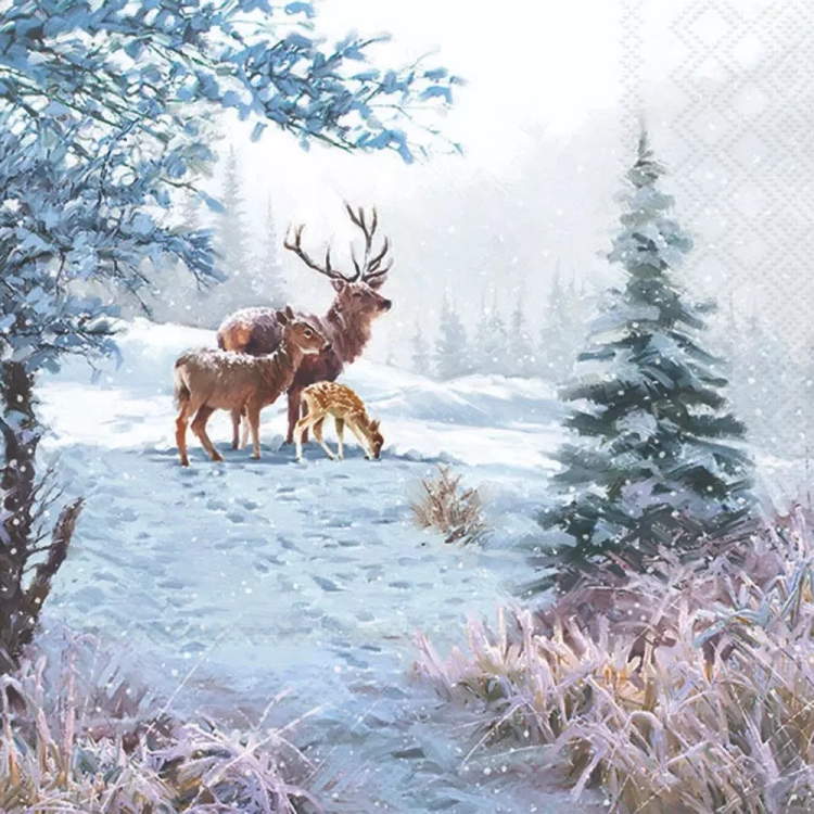 serwetki-jelen-deer-family-33310565.webp